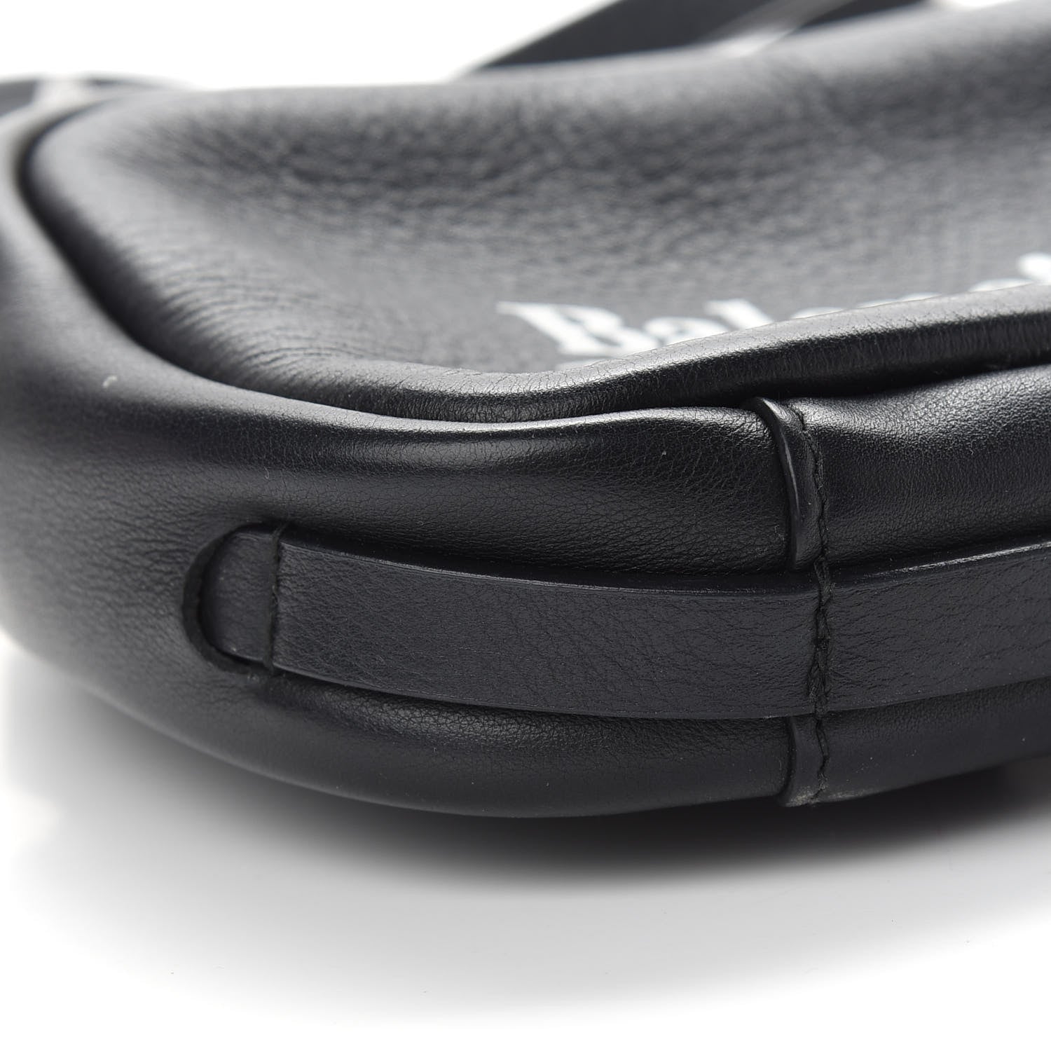 Balenciaga Calfskin Political Campaign Logo XS Camera Bag Black 7 of 8