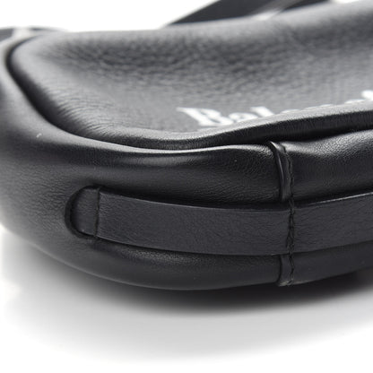 Balenciaga Calfskin Political Campaign Logo XS Camera Bag Black 7 of 8