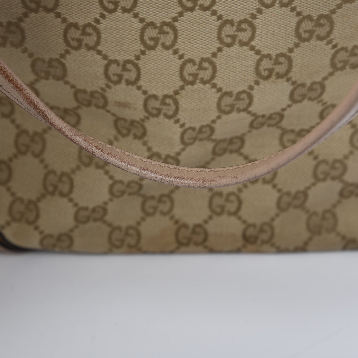 Monogram Medium New Britt Tote Beige