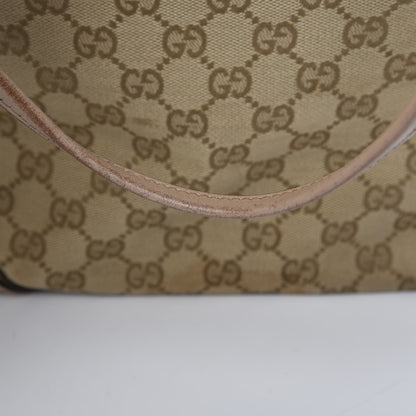 Gucci Monogram Medium New Britt Tote Beige 19 of 27