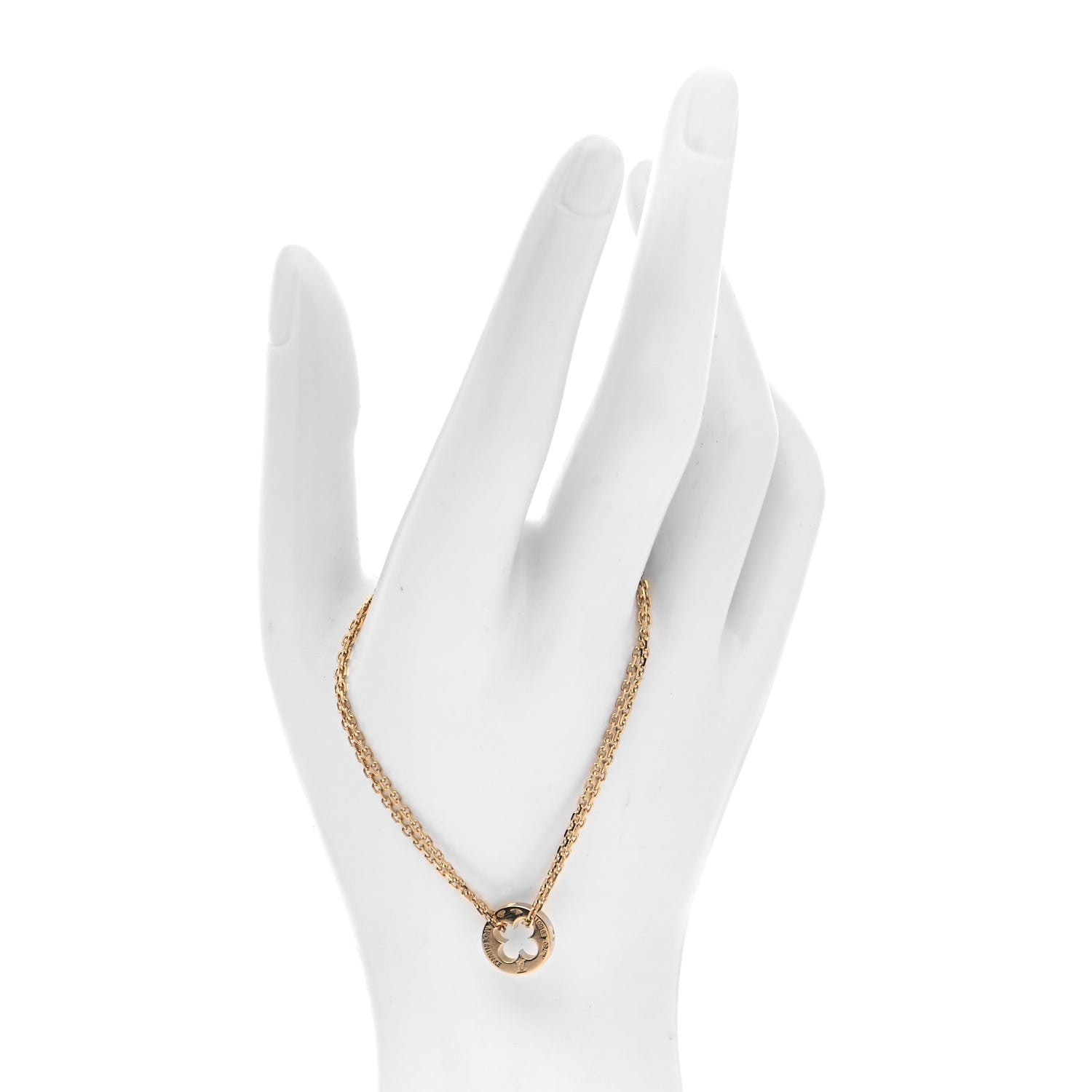 Louis Vuitton 18K Yellow Gold Empreinte Chain Bracelet 2 of 6