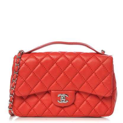 Chanel Lambskin Quilted Medium Easy Carry Flap Red 1 of 9