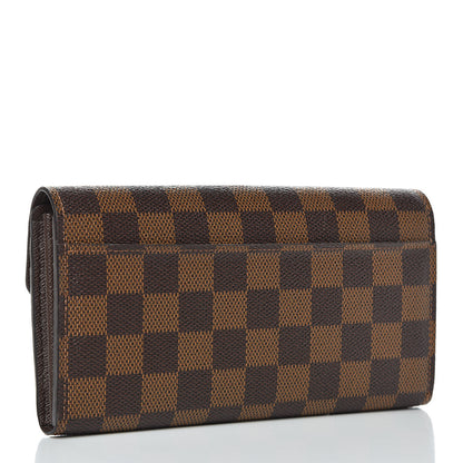 Louis Vuitton Damier Ebene Sarah Wallet NM 3 of 8