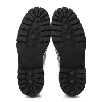 Hermes Calfskin Womens Icone Loafers 37 Black 6 of 10