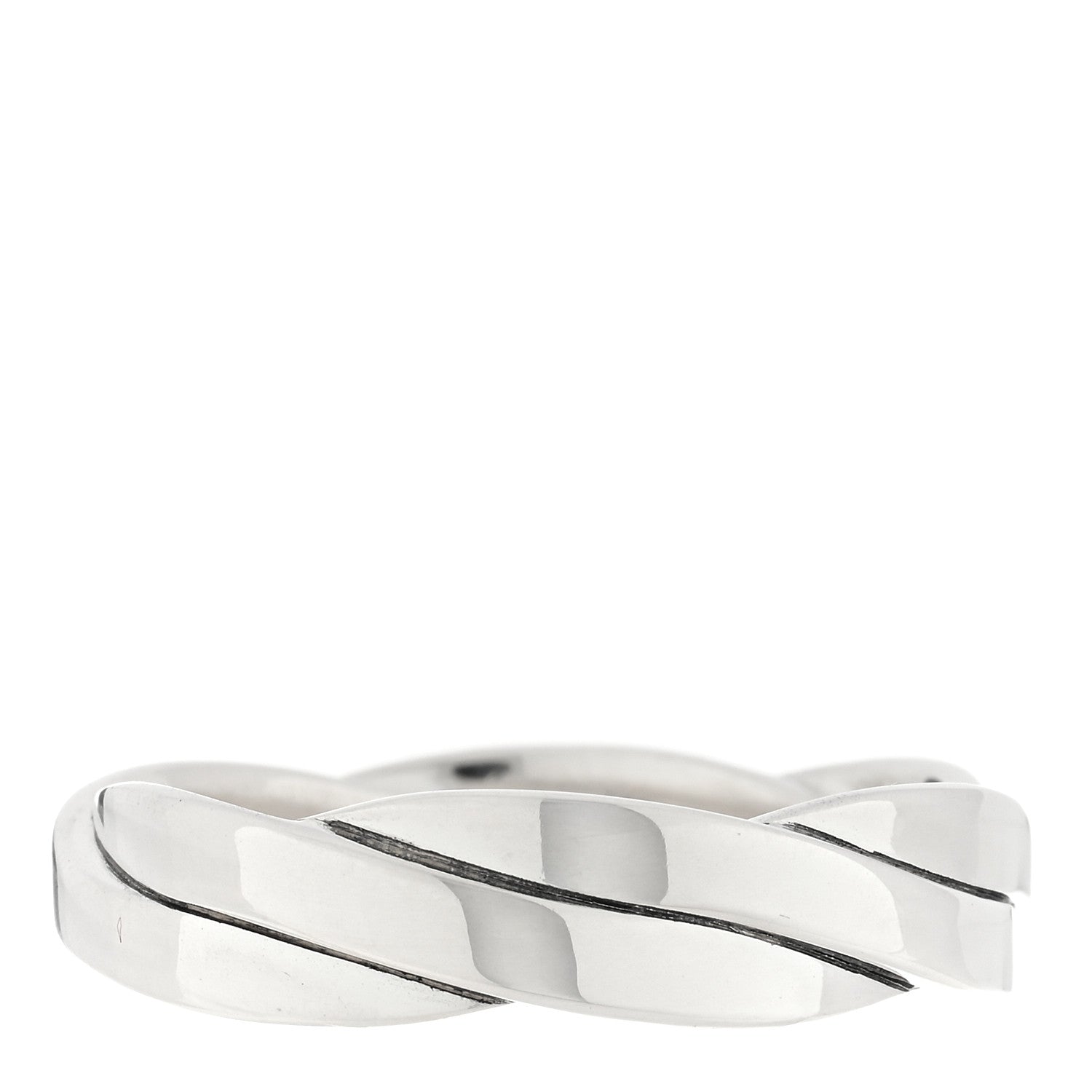 David Yurman Sterling Silver 6mm DY Helios Band Ring 64 10.75 3 of 5