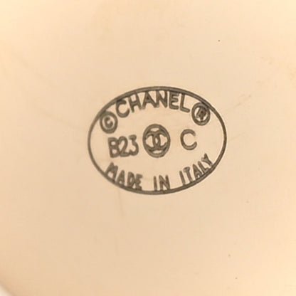 Chanel Enamel CC Drop Earrings Black White 4 of 6