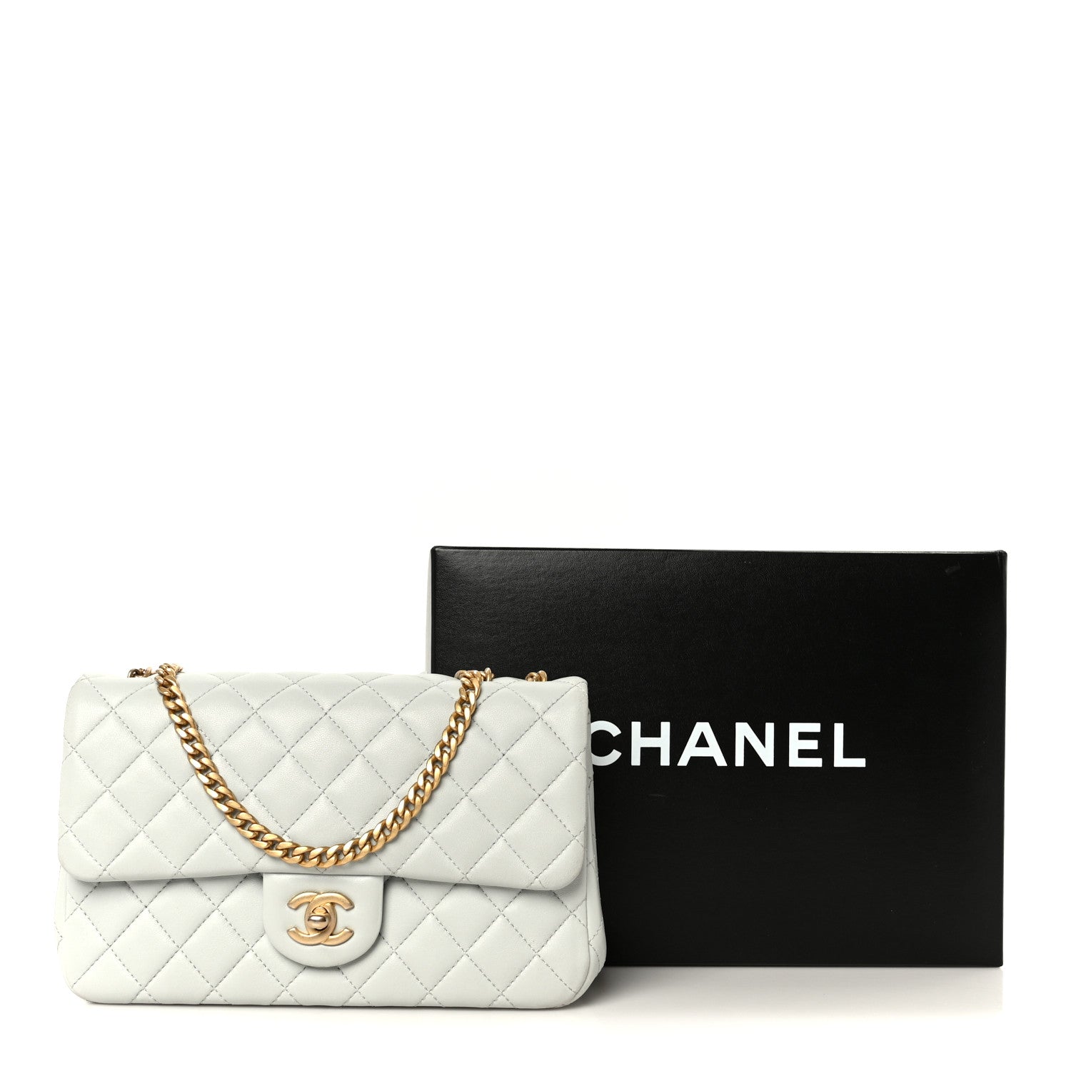 Chanel Lambskin Quilted Small Sweet Camellia Flap Light Blue 12 of 12