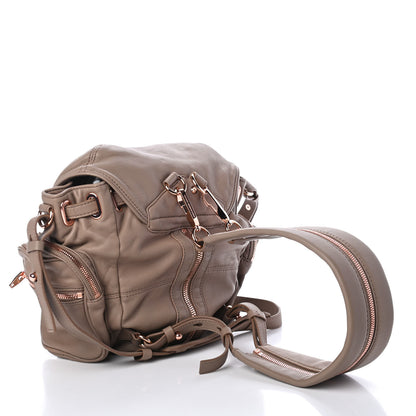 Alexander Wang Lambskin Mini Marti Backpack Latte Rose Gold Hardware 3 of 4