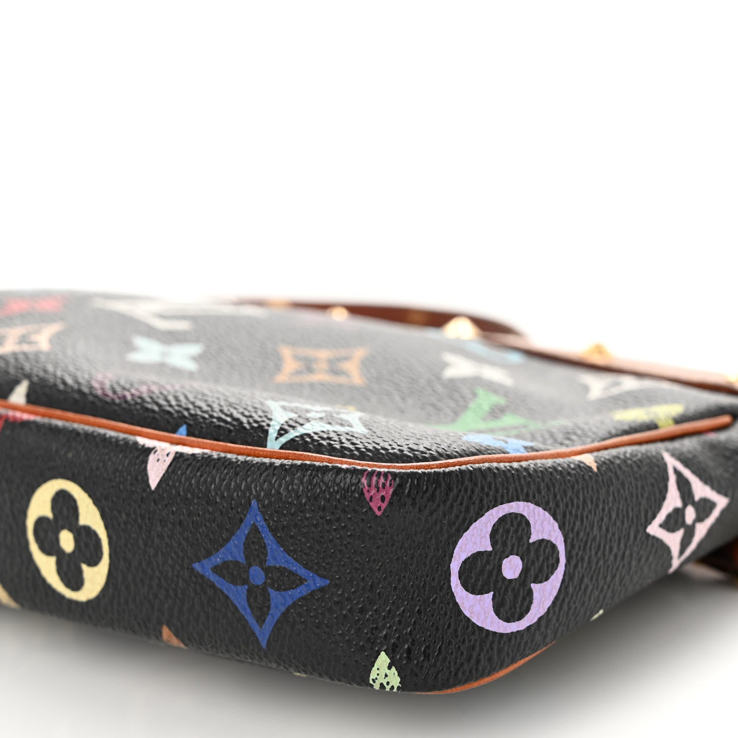 Louis Vuitton Monogram Multicolor Pochette Accessories Black 10 of 13
