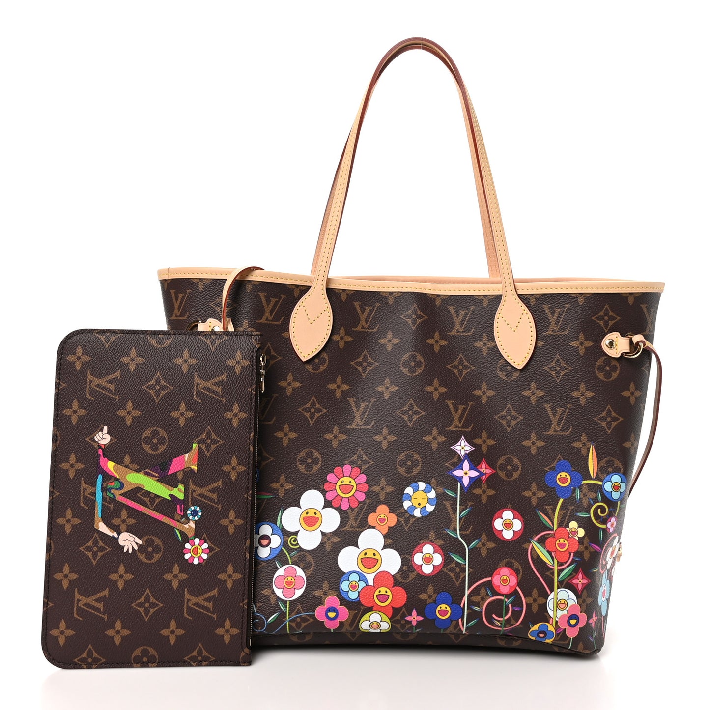 LV X TM Monogram Flowers Neverfull MM