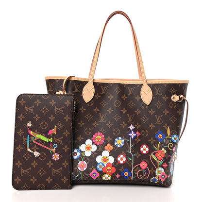 Louis Vuitton LV X TM Monogram Flowers Neverfull MM 3 of 10