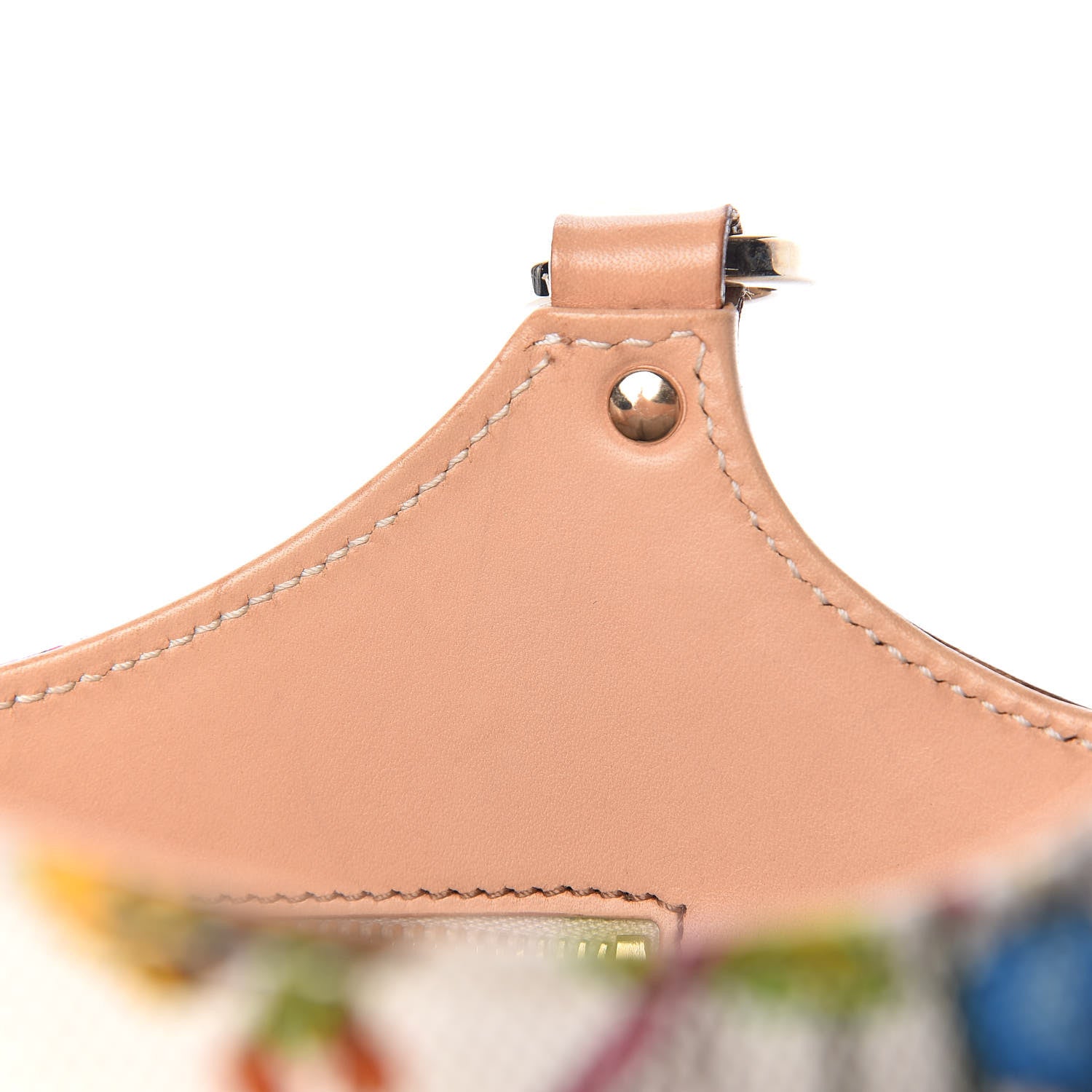 Gucci Canvas Floral Flora Bamboo Handle Bag White 10 of 19