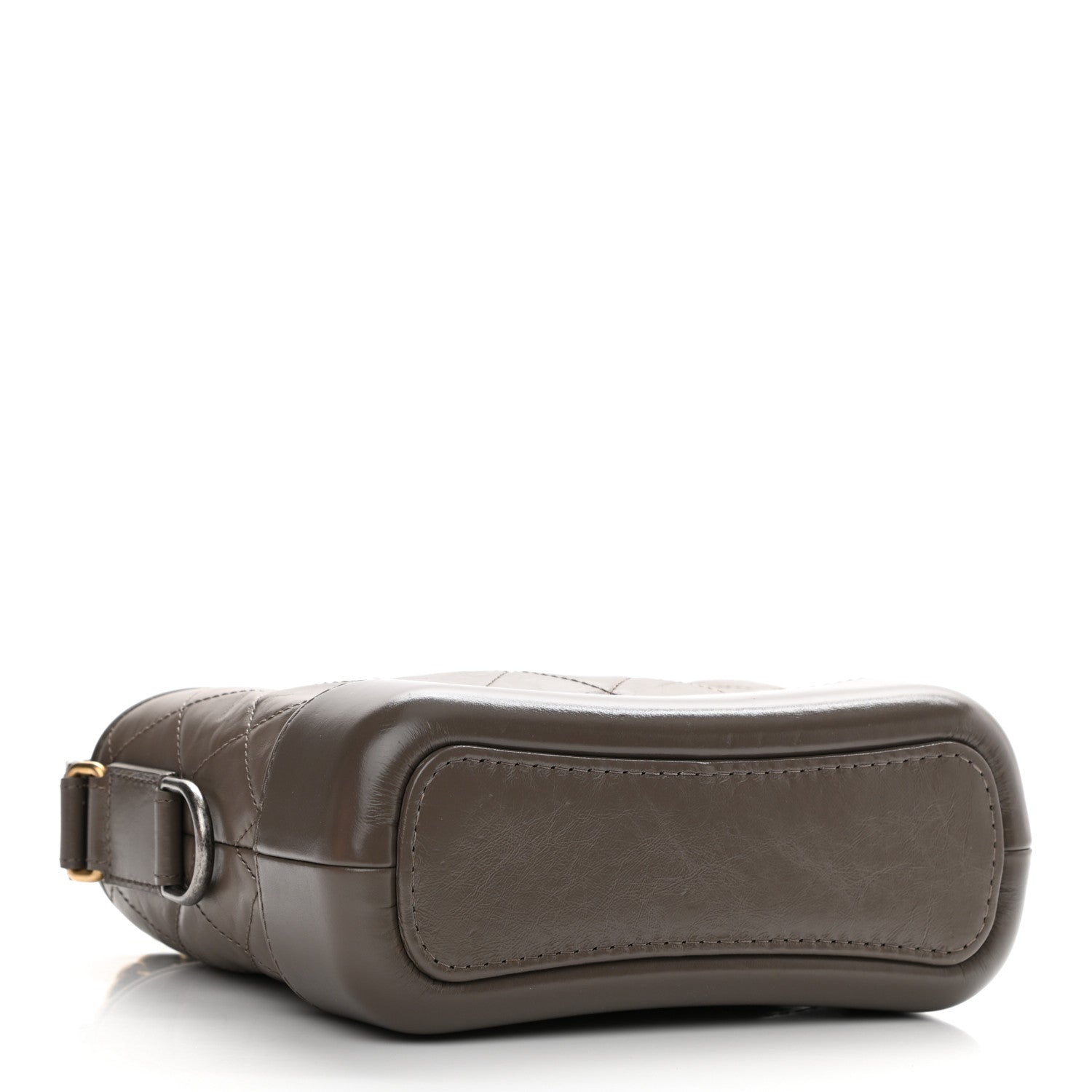 Chanel Aged Calfskin Quilted Small Gabrielle Hobo Grey 4 of 10