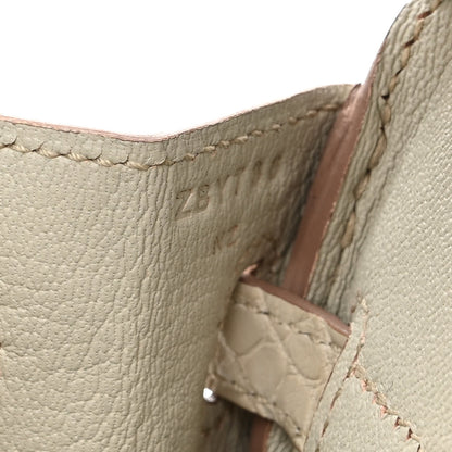Hermes Matte Alligator Birkin 25 Beton 6 of 10
