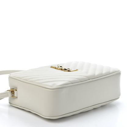Saint Laurent Calfskin Matelasse Monogram Lou Camera Bag Crema Soft 3 of 9