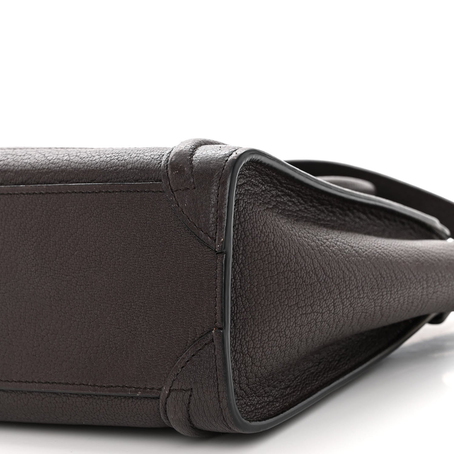 Celine Goatskin Nano Luggage Dark Taupe 9 of 10
