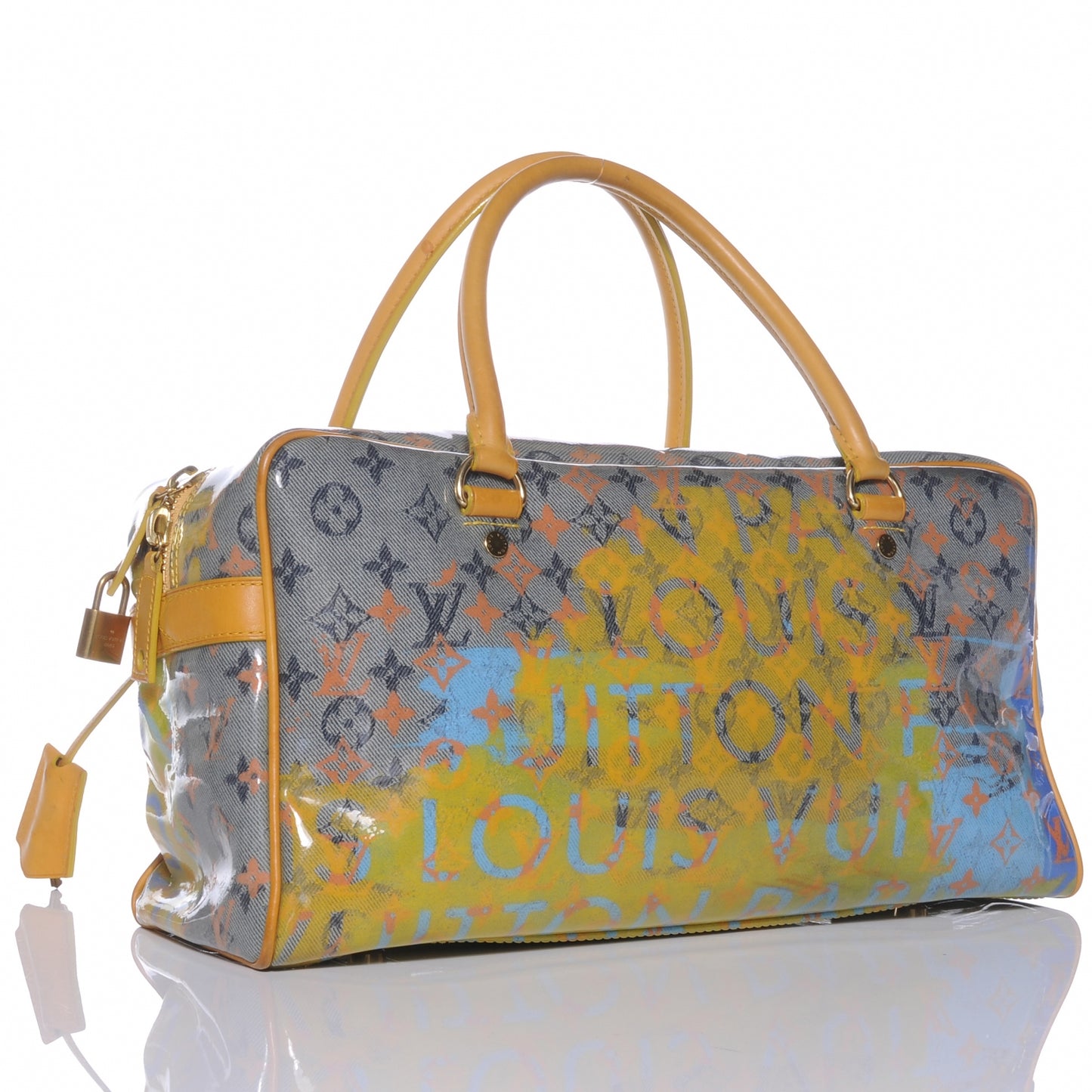 Monogram Pulp Defile Weekender PM Yellow