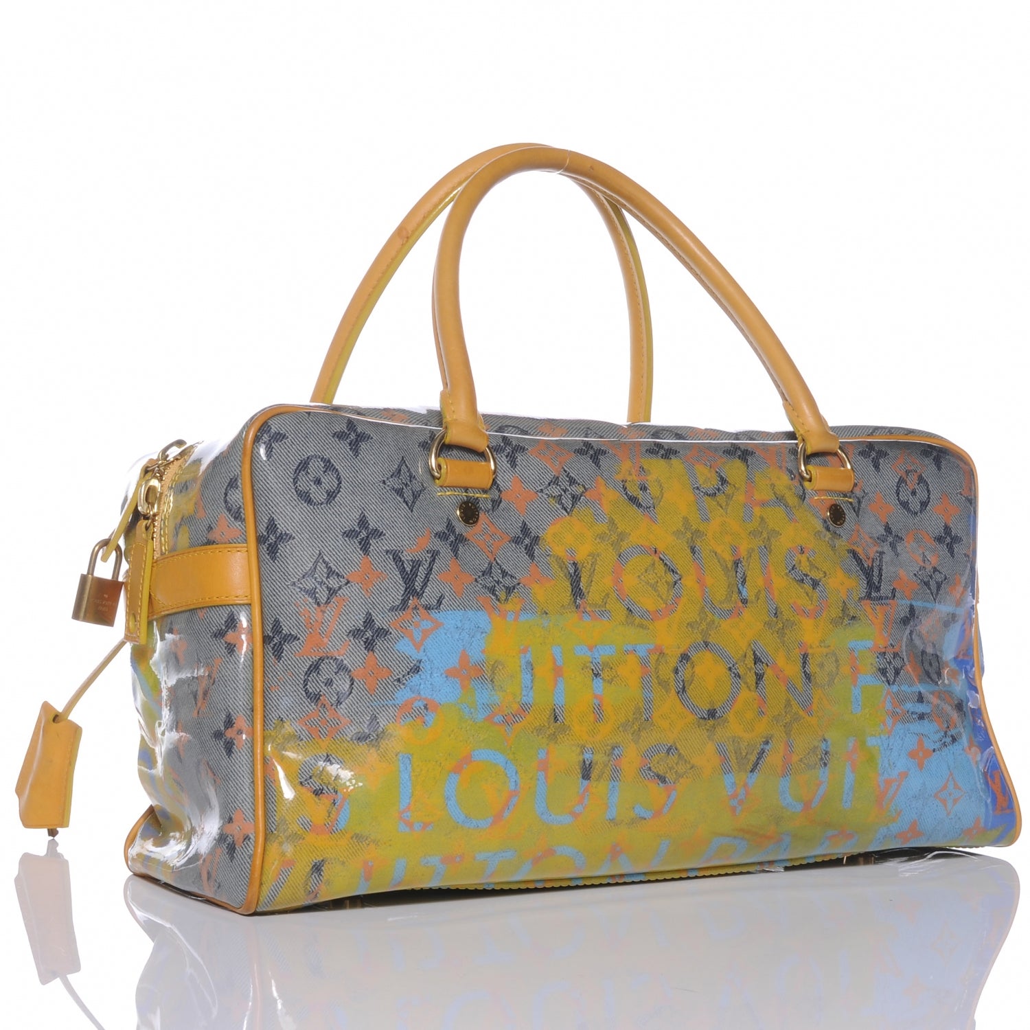 Louis Vuitton Monogram Pulp Defile Weekender PM Yellow 3 of 7