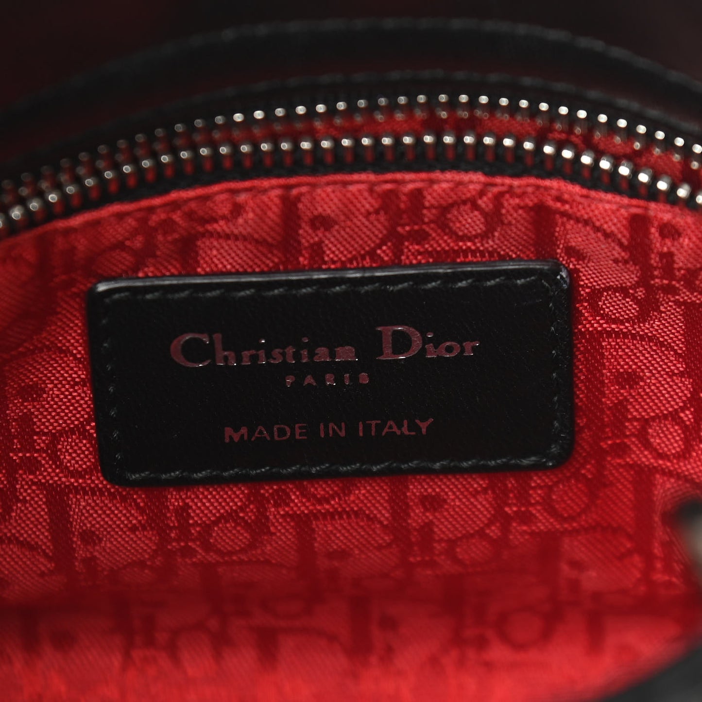 Lambskin Cannage Mini Lady Dior Black