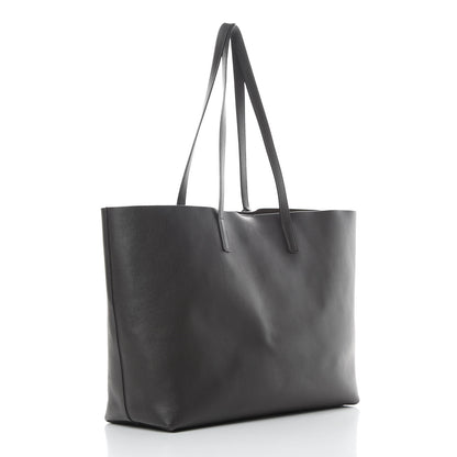 Saint Laurent Calfskin Large Shopping Tote Coal 4 of 15