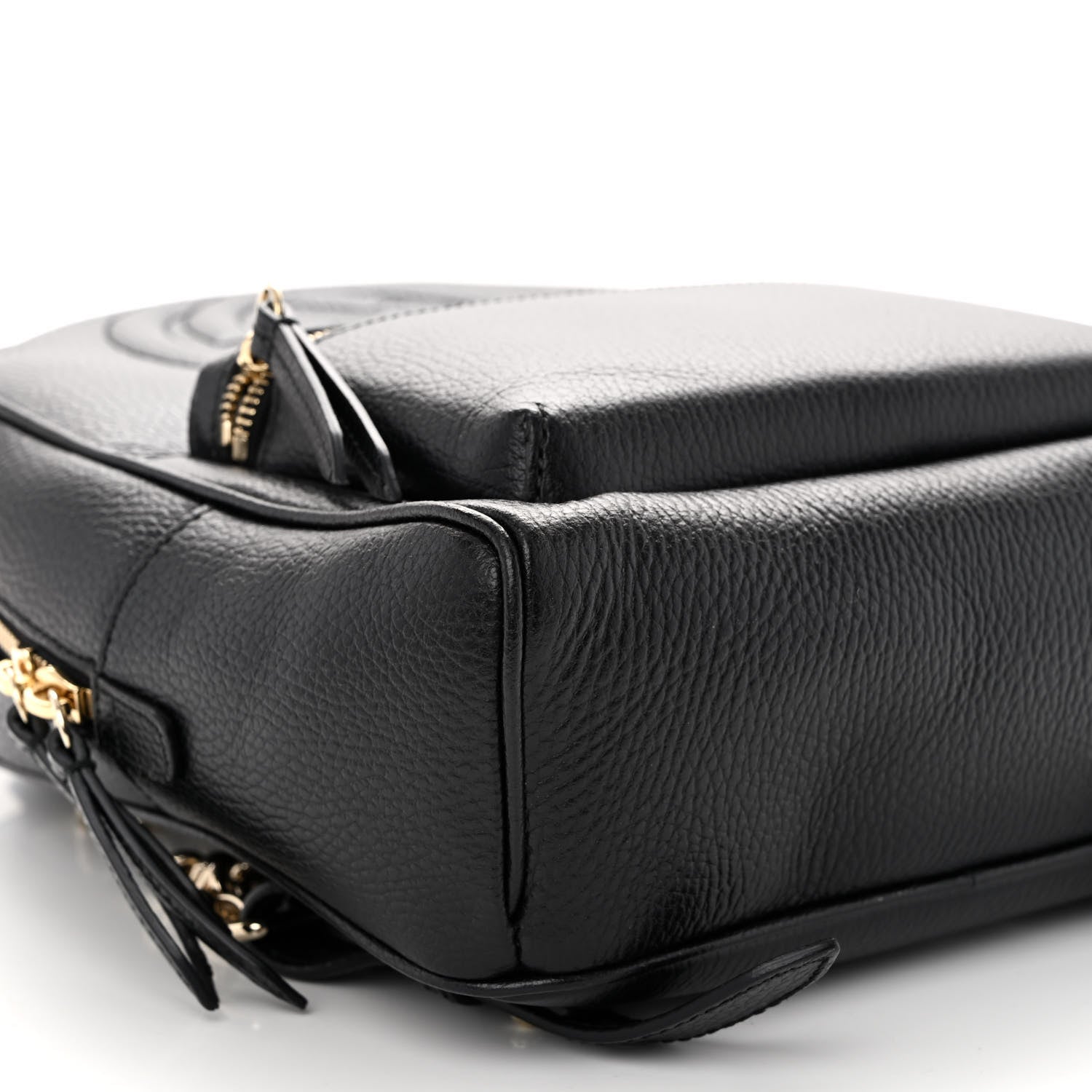 Gucci Pebbled Calfskin Soho Chain Backpack Black 8 of 9