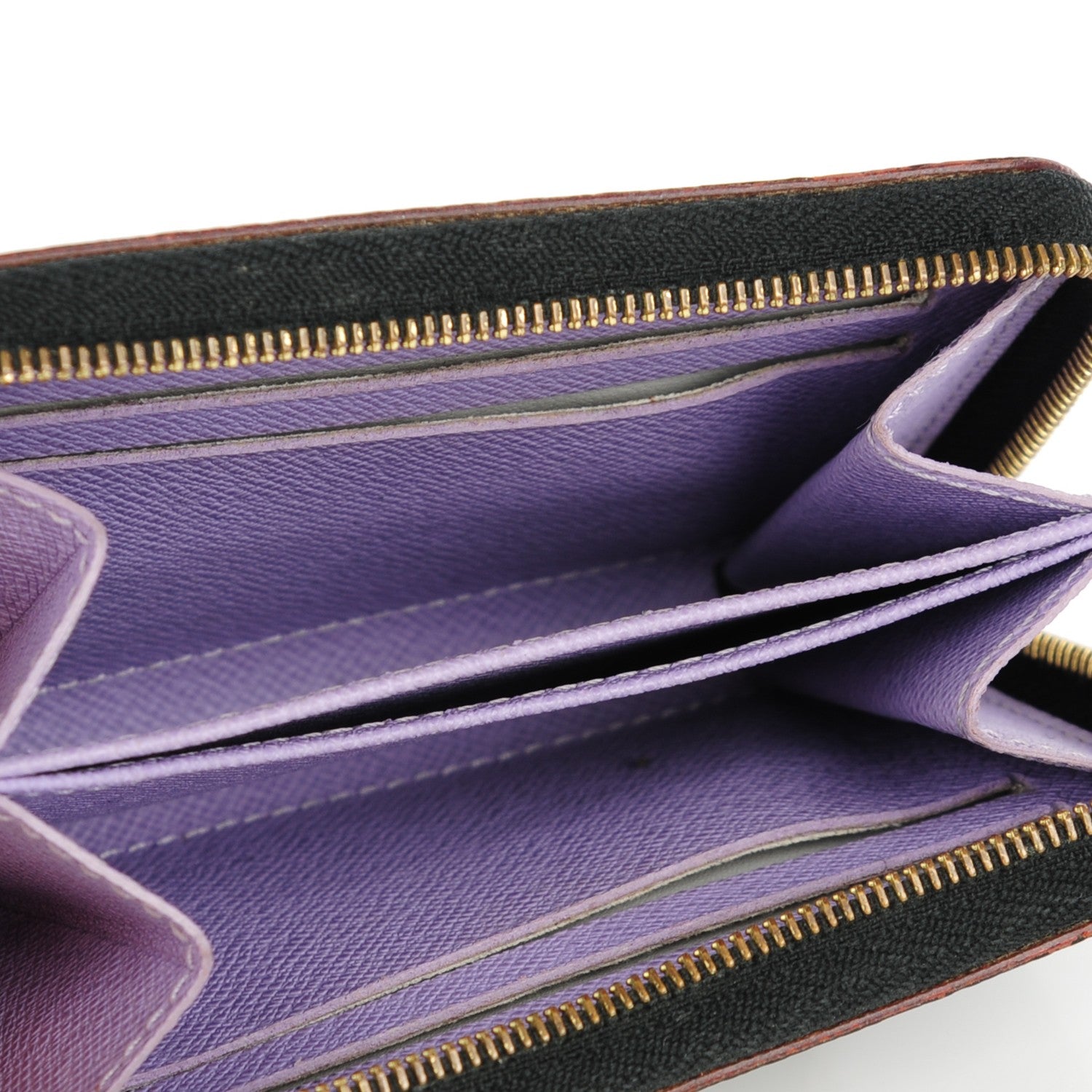 Louis Vuitton Monogram Multicolor Zippy Coin Purse Black Violet 5 of 7