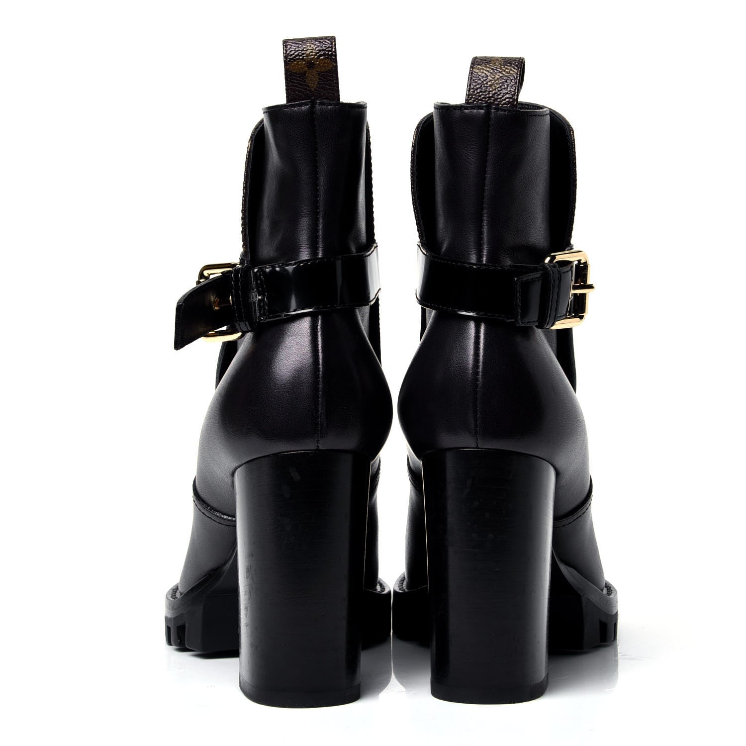 Louis Vuitton Calfskin Monogram Star Trail Ankle Boots 39 Black 4 of 5