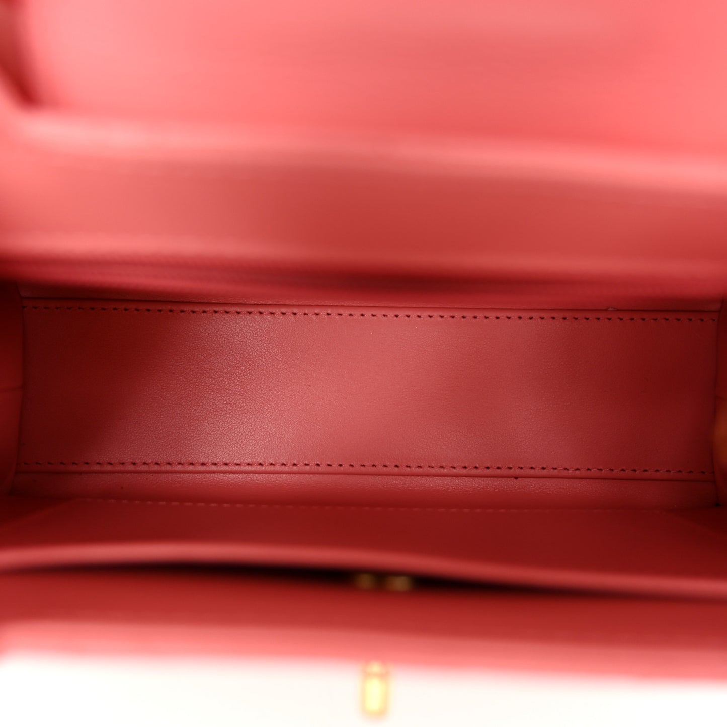 Shiny Aged Calfskin Quilted Nano Kelly Shopper Coral Pink