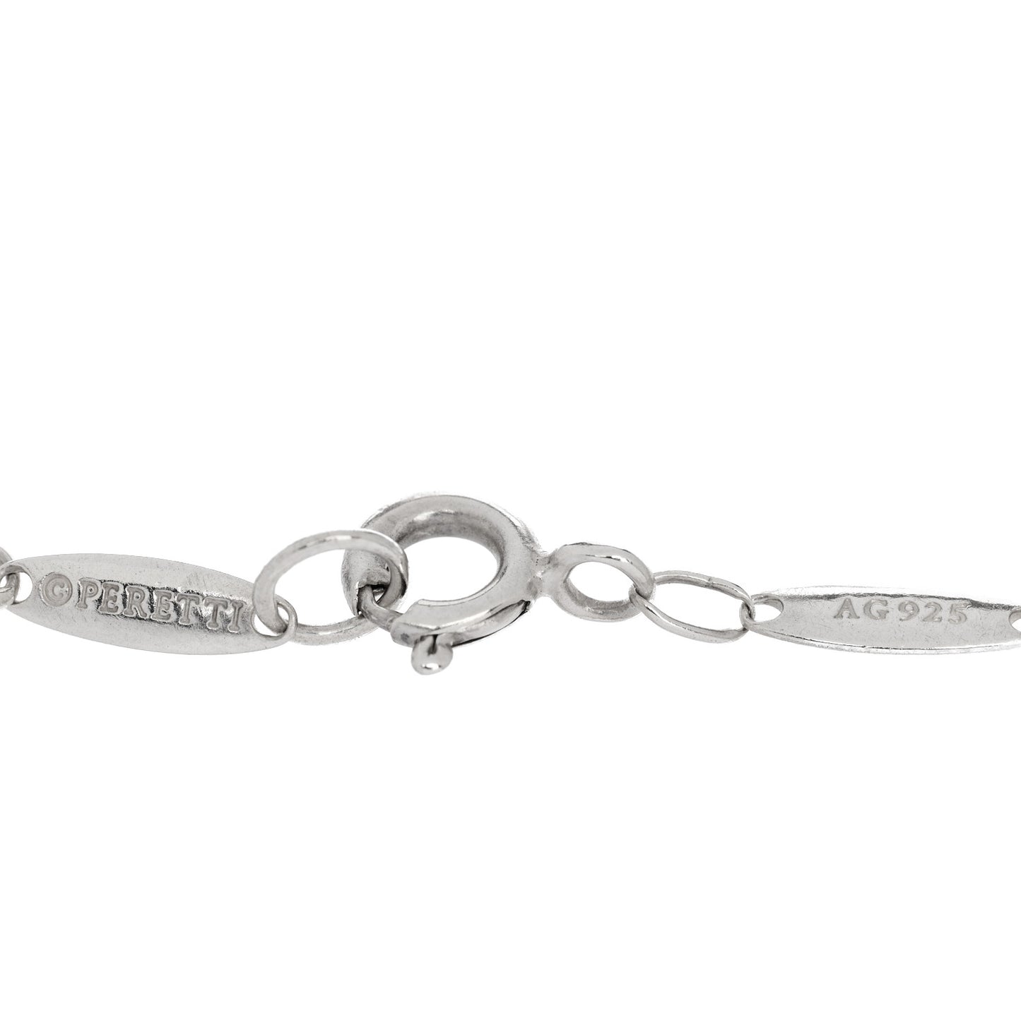 Sterling Silver Pink Sapphire Elsa Peretti Color By The Yard 3 Station Bracelet