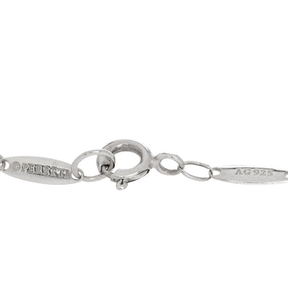 Tiffany Sterling Silver Pink Sapphire Elsa Peretti Color By The Yard 3 Station Bracelet 5 of 5