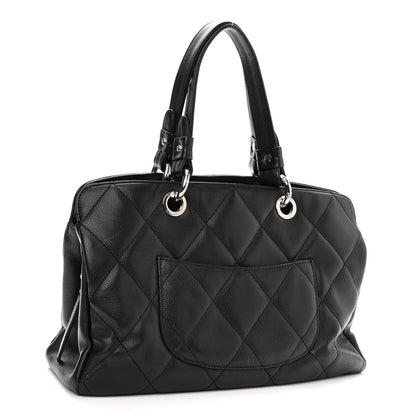 Chanel Soft Caviar Quilted CC Timeless Tote Black 3 of 10