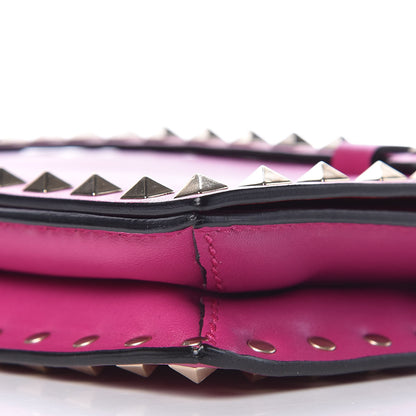 Valentino Garavani Nappa Small Rockstud Wristlet Clutch Fuxia 8 of 9