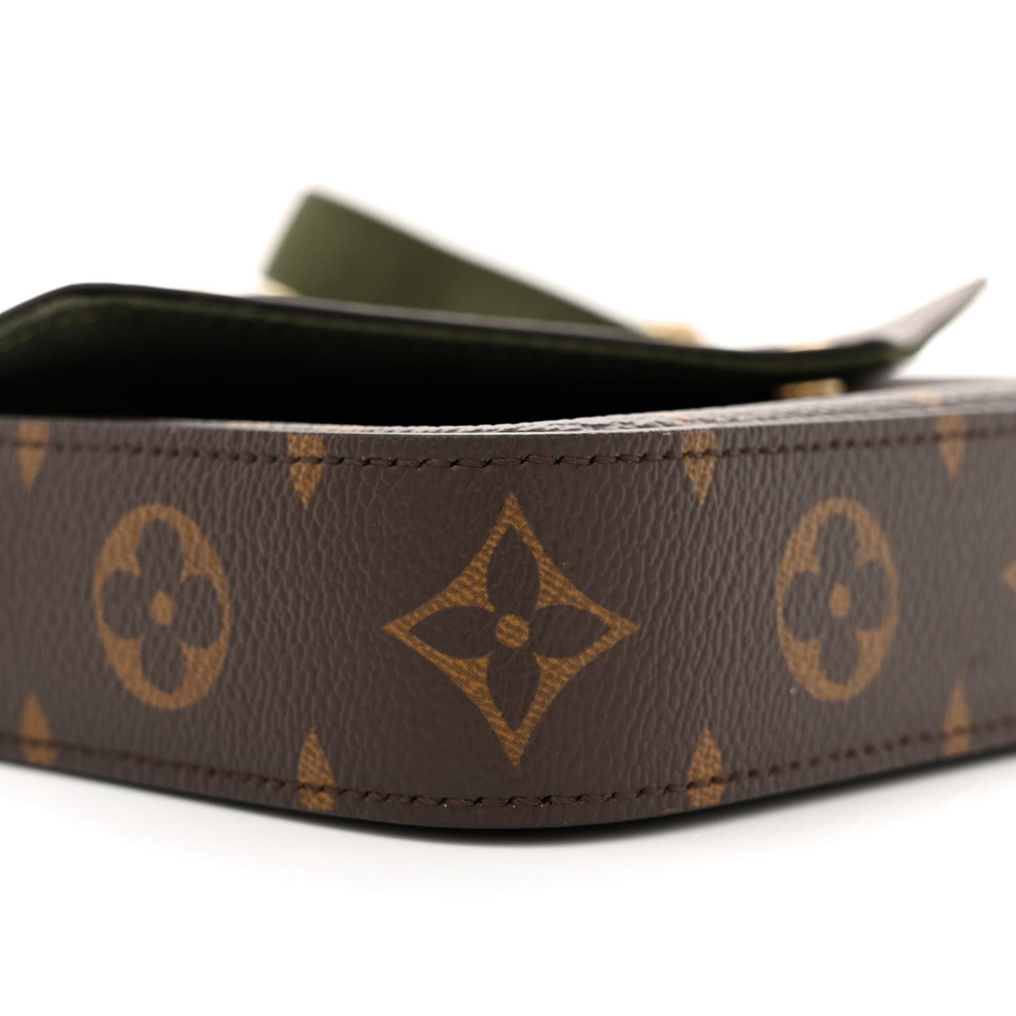 Monogram Felicie Strap & Go Kaki