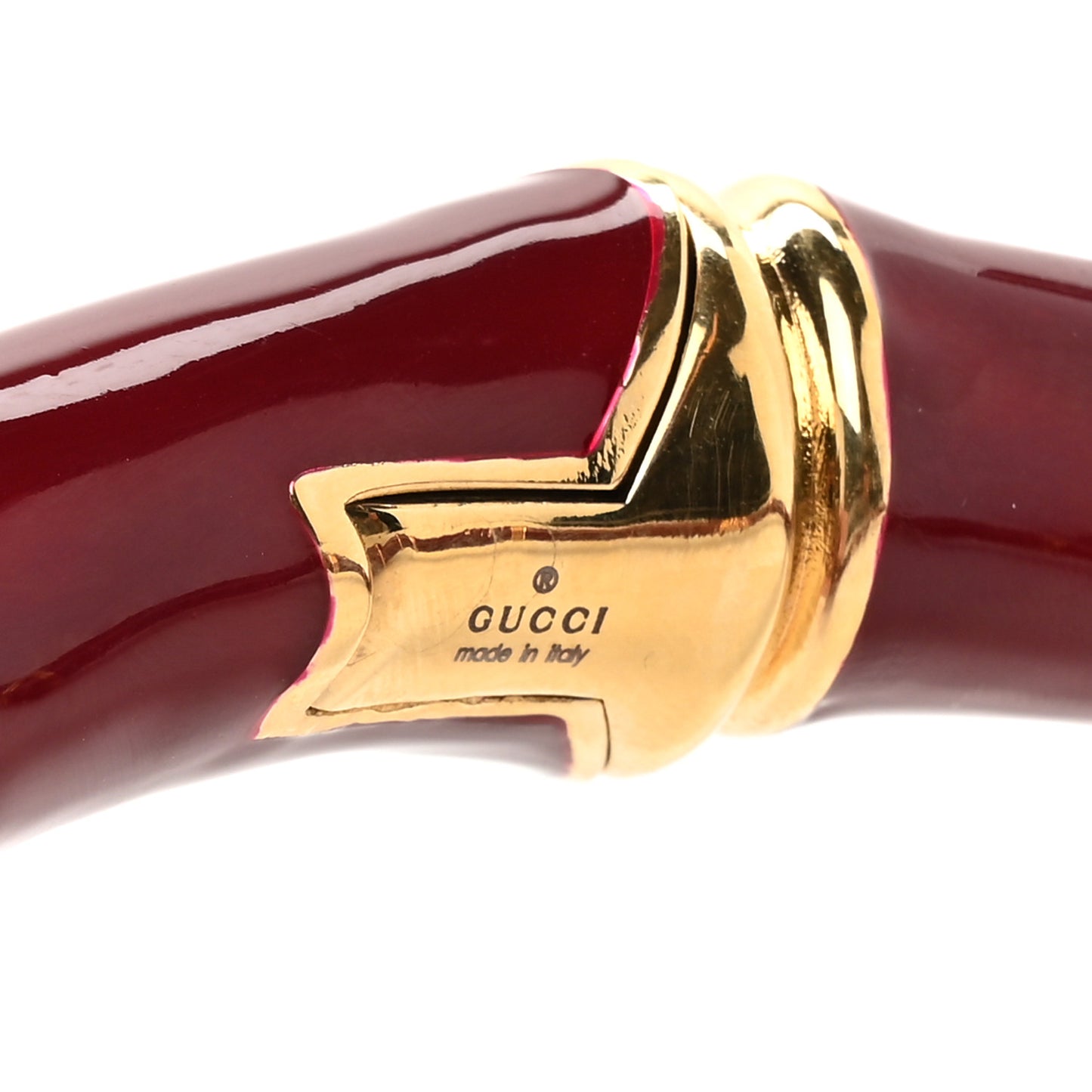 Metal Enamel Bamboo Choker Necklace Rosso Ancora