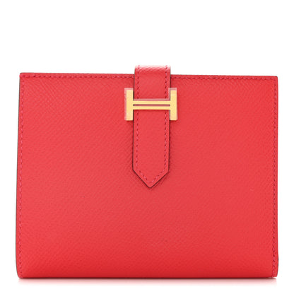 Hermes Epsom Bearn Compact Wallet Bougainvillea 1 of 8