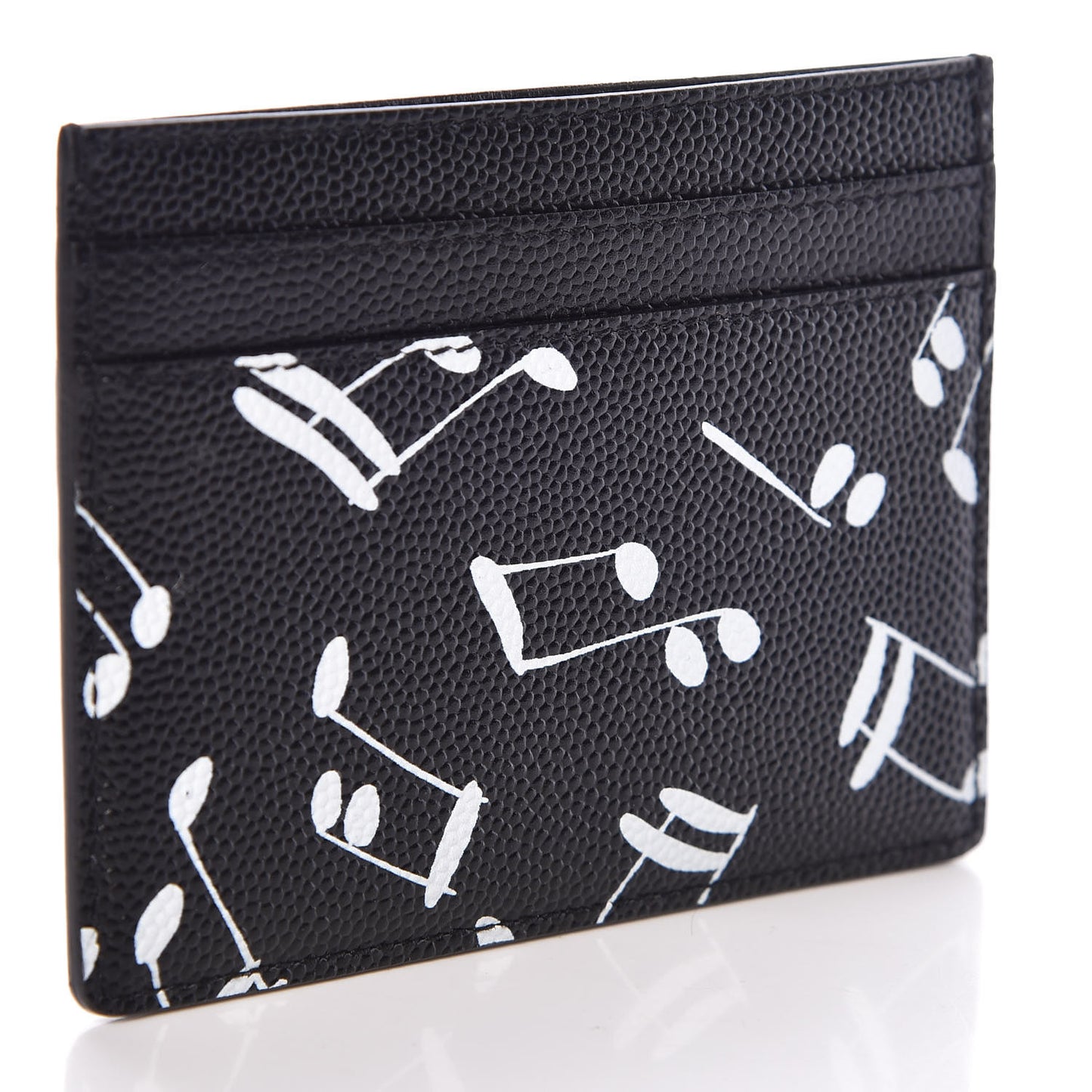 Grain De Poudre Musical Notes Credit Card Case Black