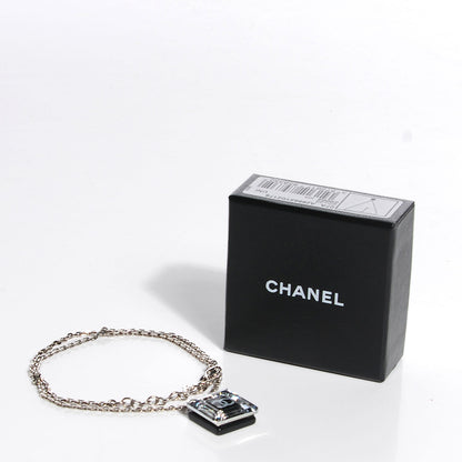 Chanel Crystal CC Square Charm Necklace 6 of 6