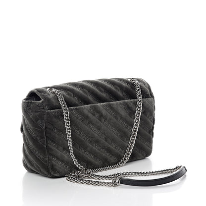 Balenciaga Velvet Logo Matelasse M BB Chain Shoulder Bag Gris 2 of 8