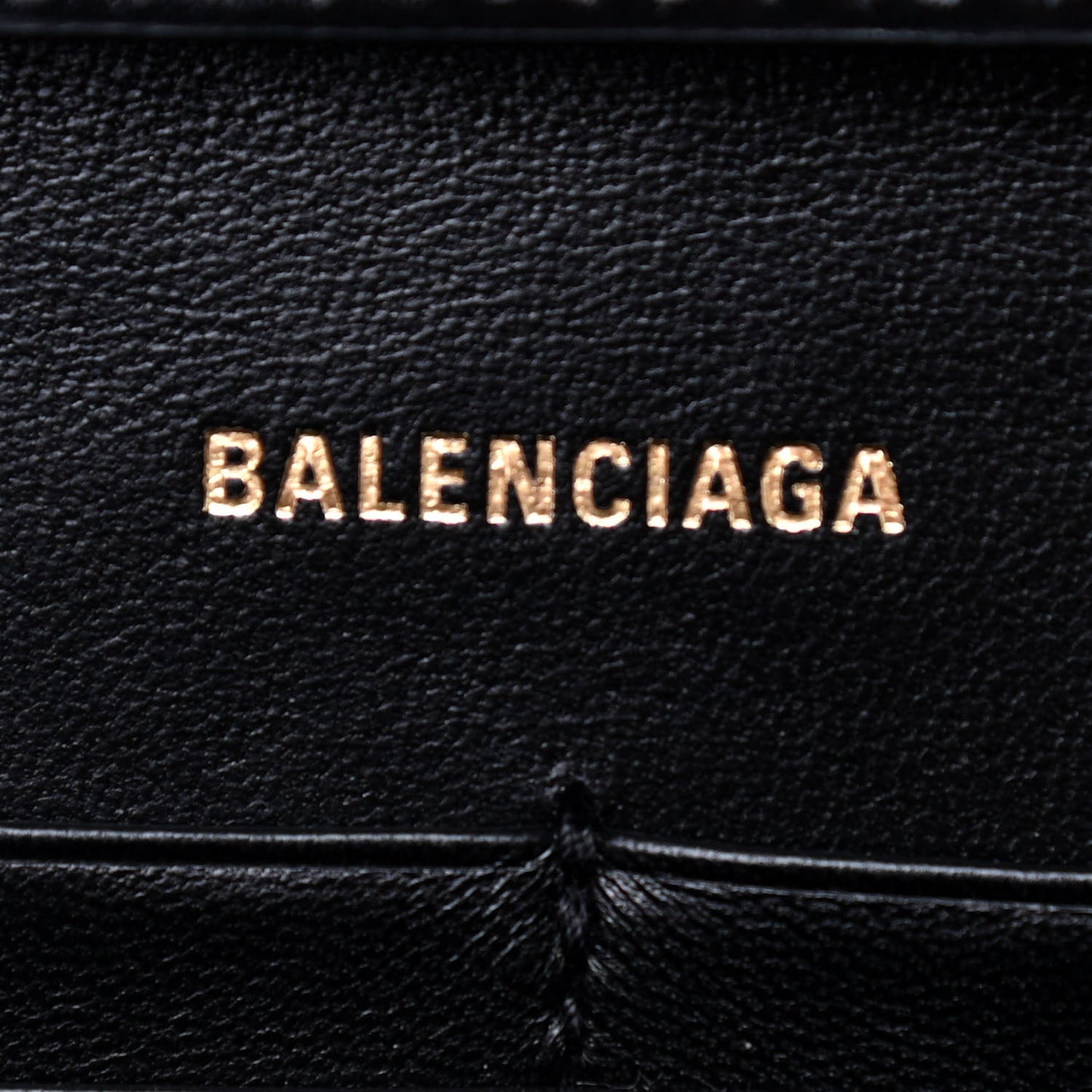 Shiny Box Calfskin Hourglass Chain Bag Black