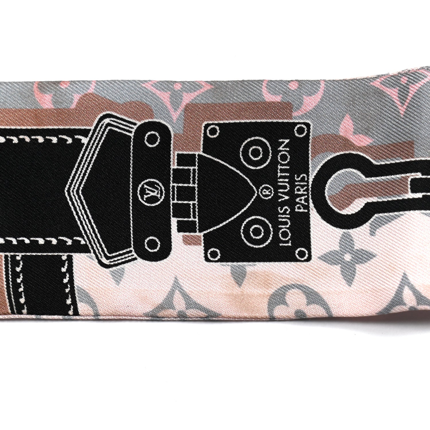 Louis Vuitton Silk Monogram Rising Confidential BB Bandeau Black Rose 8 of 8