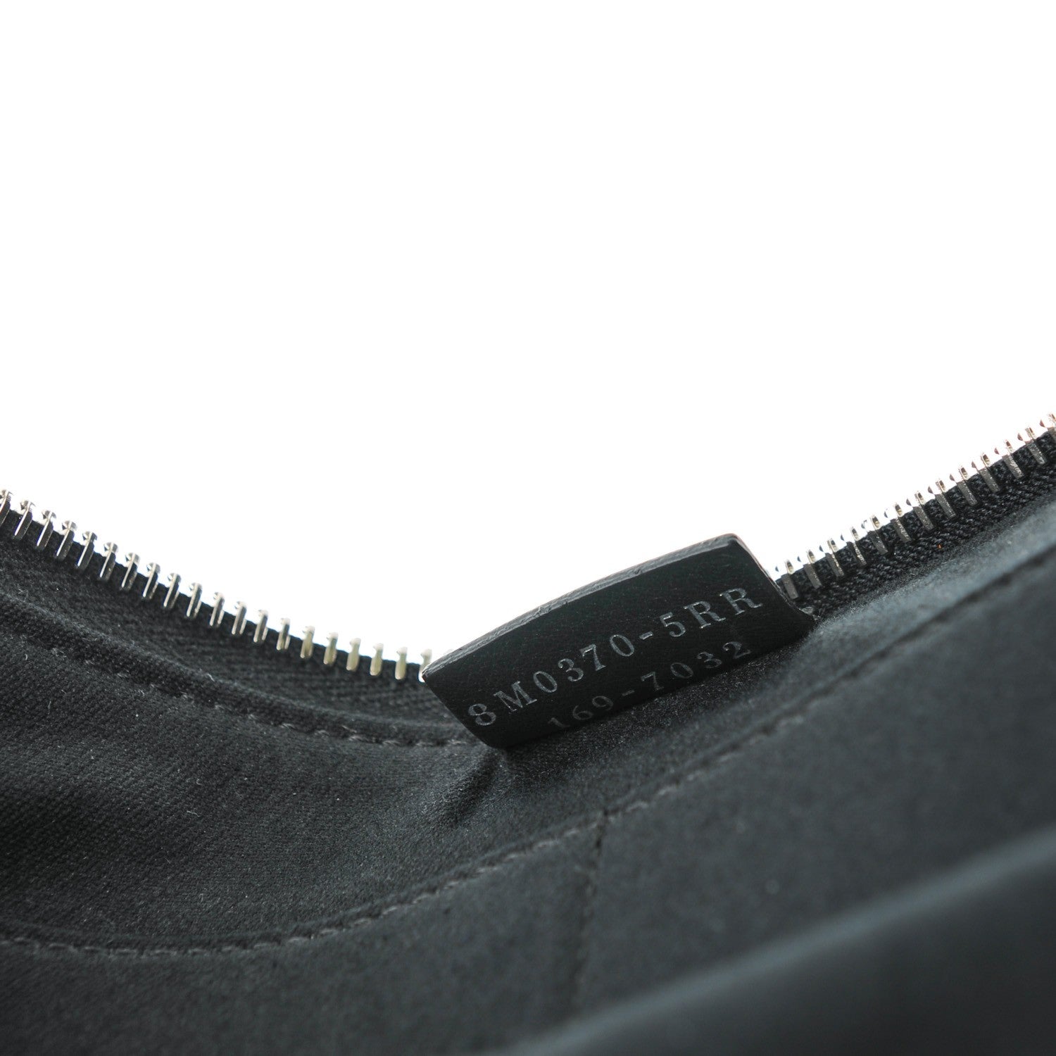 Fendi Vitello Dolce Ayers Monster Eyes Zip Around Pouch Black Naturale 7 of 8