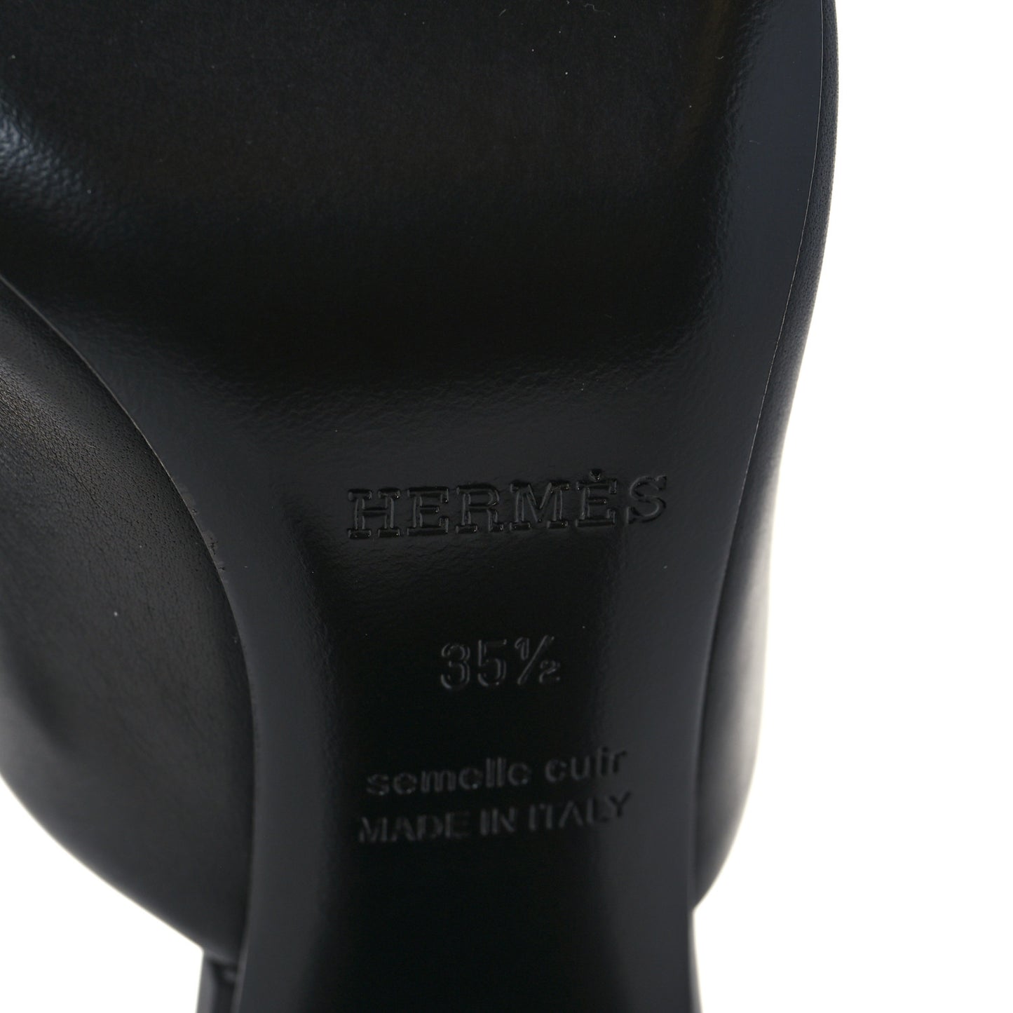 Calfskin Camilla Mules 35.5 Black