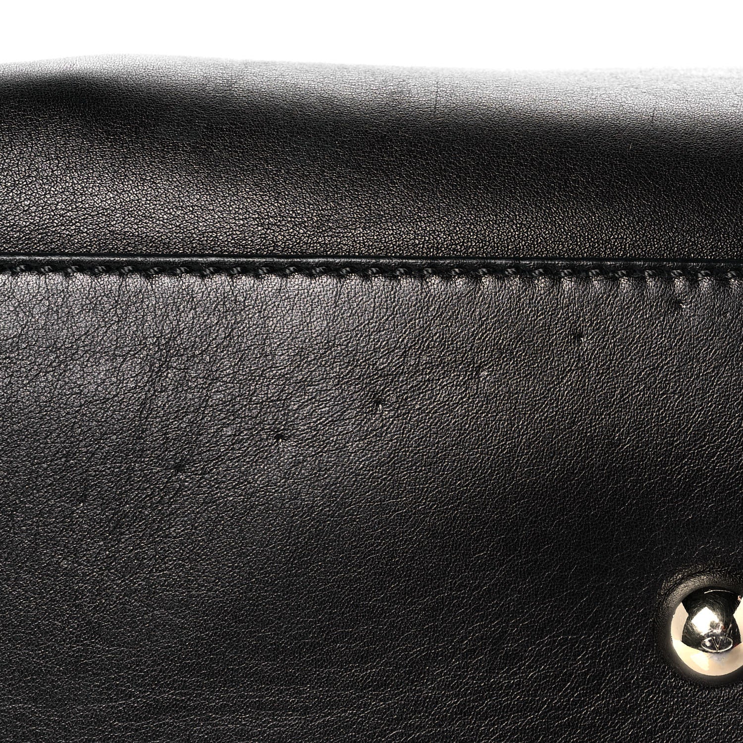 Valentino Garavani Vitello Rockstud Dome Shopper Black 11 of 11