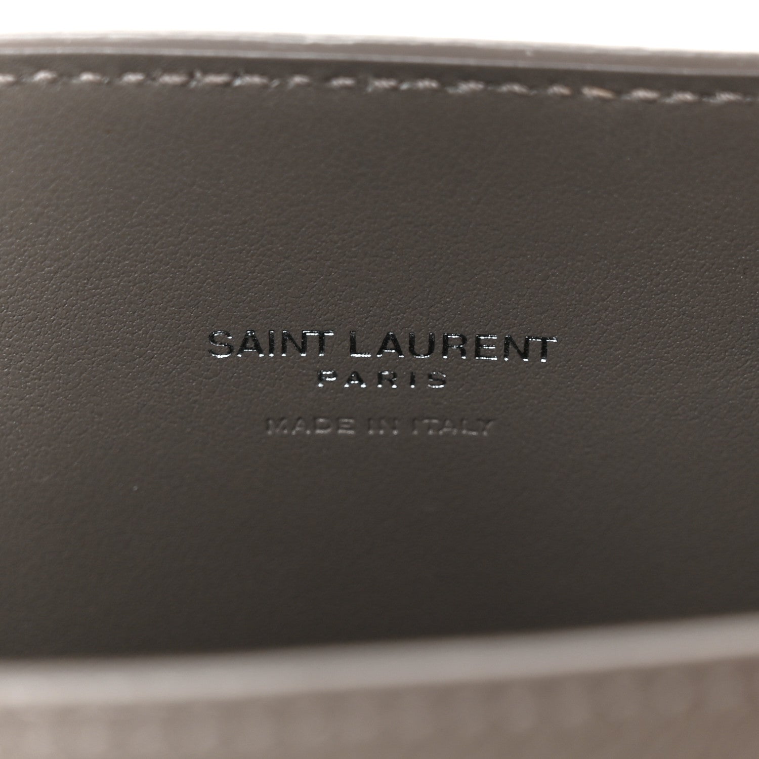 Saint Laurent Grained Calfskin Topstich Baby Sac De Jour Fog 7 of 11