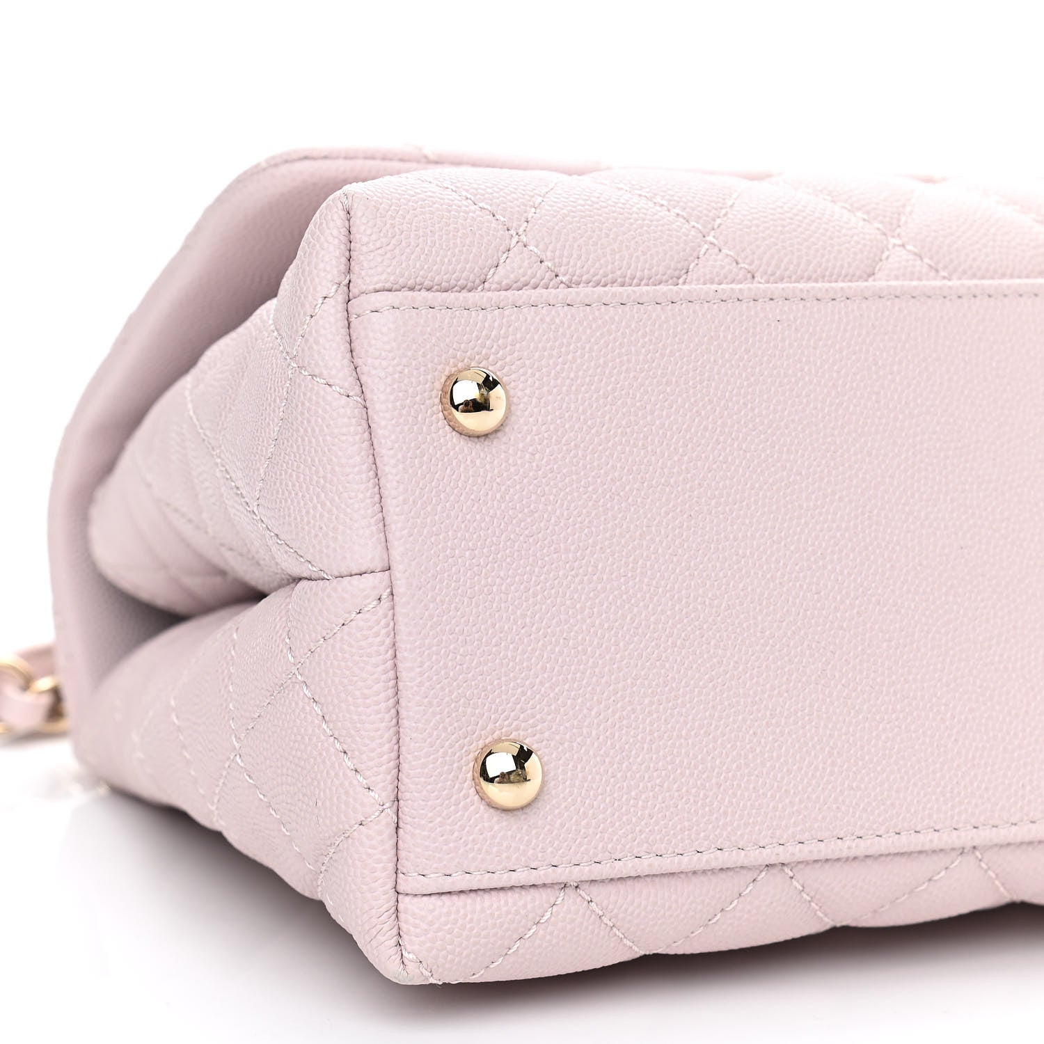 Chanel Caviar Quilted Small Coco Handle Flap Lilas Lilac 9 of 10