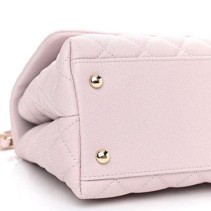 Chanel Caviar Quilted Small Coco Handle Flap Lilas Lilac 9 of 10