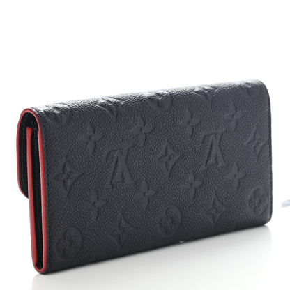 Louis Vuitton Empreinte Emilie Wallet Marine Rouge 3 of 10