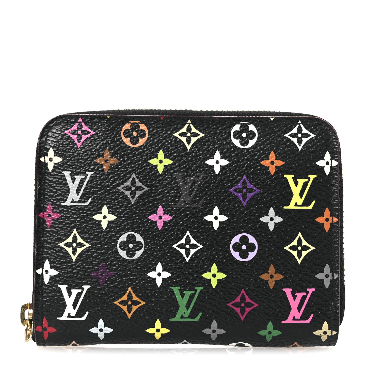 Monogram Multicolor Zippy Coin Purse Black Violet