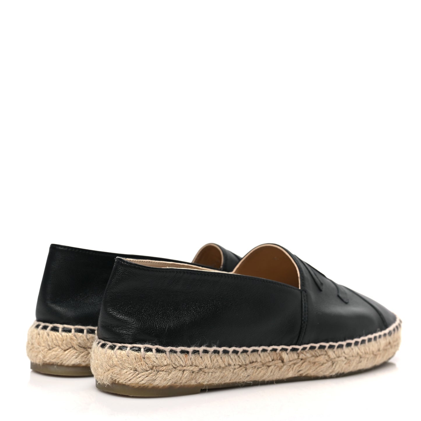 Lambskin CC Espadrilles 39 Black