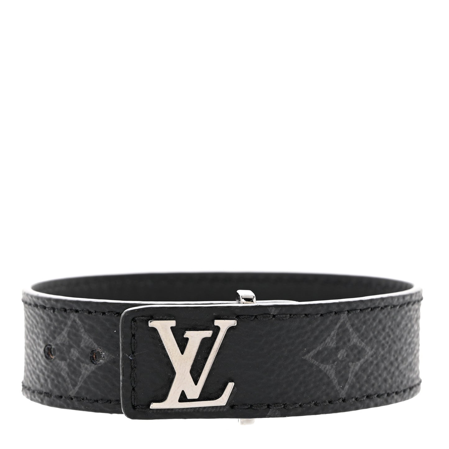 Monogram Eclipse LV Slim Bracelet 19